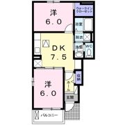 Heart未来Ⅱ Bの間取り画像