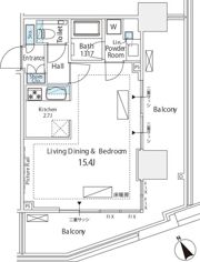 シティタワー新宿の間取り画像