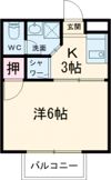 ジュネス鳩岡の間取り画像