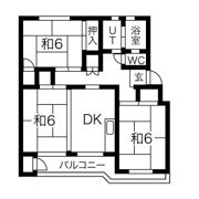 野立ハイツB棟の間取り画像