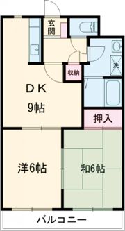 ピースハイツの間取り画像