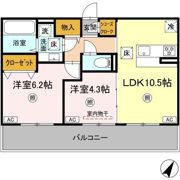 カーサフェリーチェ（清水新地）の間取り画像