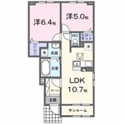 アンソレイエ高浜Ⅰの間取り画像