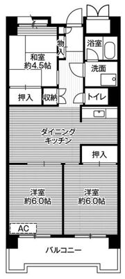 ビレッジハウス品川八潮タワー1号棟の間取り画像