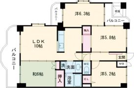 ライオンズマンション水前寺第2の間取り画像