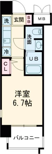 ライジングコート深江本町フラワーパークの間取り画像