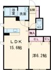 リーフガーデンハイツ Bの間取り画像
