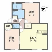 グランブルー Bの間取り画像