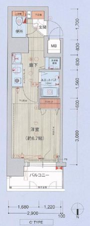 ライジングコート名古屋駅南の間取り画像
