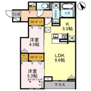 CLASSEUM連坊Ⅰの間取り画像