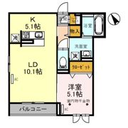 CLASSEUM連坊Ⅰの間取り画像