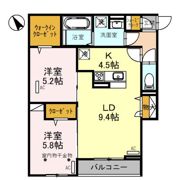 CLASSEUM連坊Ⅰの間取り画像