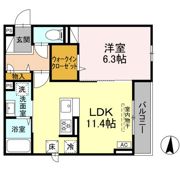 D Paina 宿河原7の間取り画像