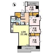 プレミスト金沢駅西本町 1403号室の間取り画像