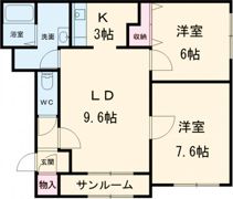 サンライズヒル宇賀浦の間取り画像