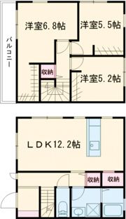 リーブルファイン諏訪野の間取り画像