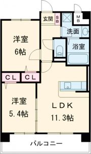 ムーンリバー久留米駅南の間取り画像