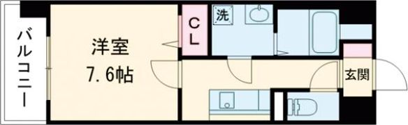 S-RESIDENCE熊本駅前の間取り画像