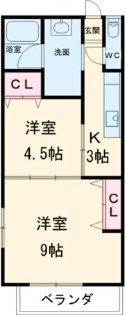 アゼリア Aの間取り画像