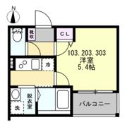 ベイルーム大和南の間取り画像