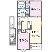 アイ シード Ⅱの間取り画像