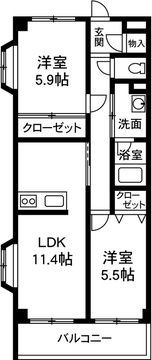 K＆Aパレスの間取り画像