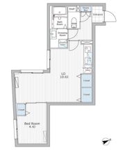 レジデンス市谷仲之町の間取り画像