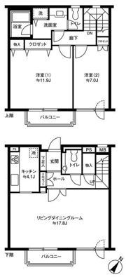 参宮橋マンションの間取り画像