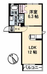 アルカサル A棟の間取り画像