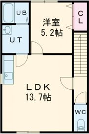 アスティ鳴川Ⅲの間取り画像