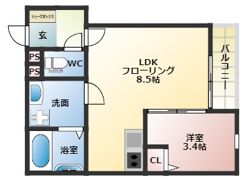 エスペランサ和白の間取り画像