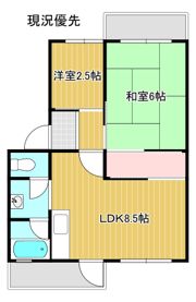 砥堀第2コーポラスの間取り画像