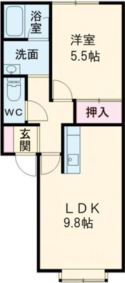 コーポアビッシュの間取り画像