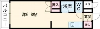 コート黒髪の間取り画像