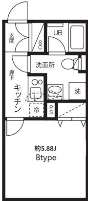 ルーデンス常盤台Ⅲの間取り画像
