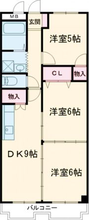 グリーンパークくずはの間取り画像