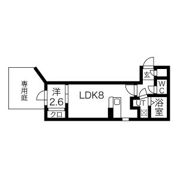 アソシエ中村※FR1か月&初回保証料無料&火災保険料1年分負担キャンペーン中。の間取り画像