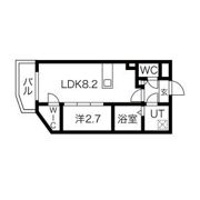アソシエ中村※家賃ダウン(半年間)他キャンペーン中の間取り画像