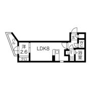 アソシエ中村※FR1か月&初回保証料無料&火災保険料1年分負担キャンペーン中。の間取り画像