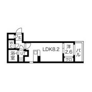 アソシエ中村※※家賃5,000円ダウン(1年間)11月末までの申込&FR1か月&初回保証料無料&火災保険料1年分負担キャンペーン中。の間取り画像