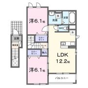 ソレイアード大原の間取り画像