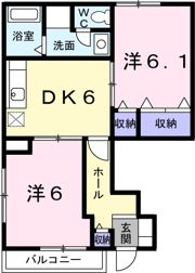 リバーサイドBの間取り画像