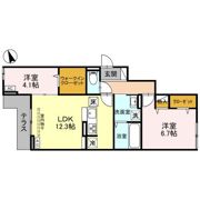 Dアヴァンス赤山の間取り画像