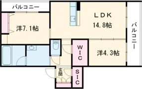 シャーメゾン熊本城下 ＊＊の間取り画像