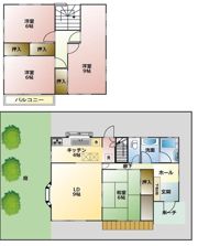 村岡東3丁目貸家の間取り画像