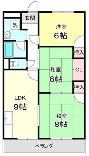 町屋ライフ Aの間取り画像
