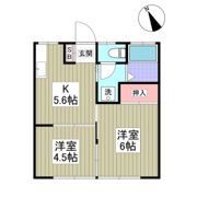 緑陽ハイツの間取り画像