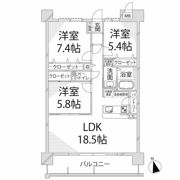 キャッスルコート田寺東の間取り画像