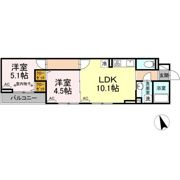 セレスティア南花畑Ⅱの間取り画像