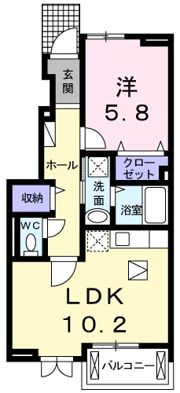 フェリースⅠの間取り画像